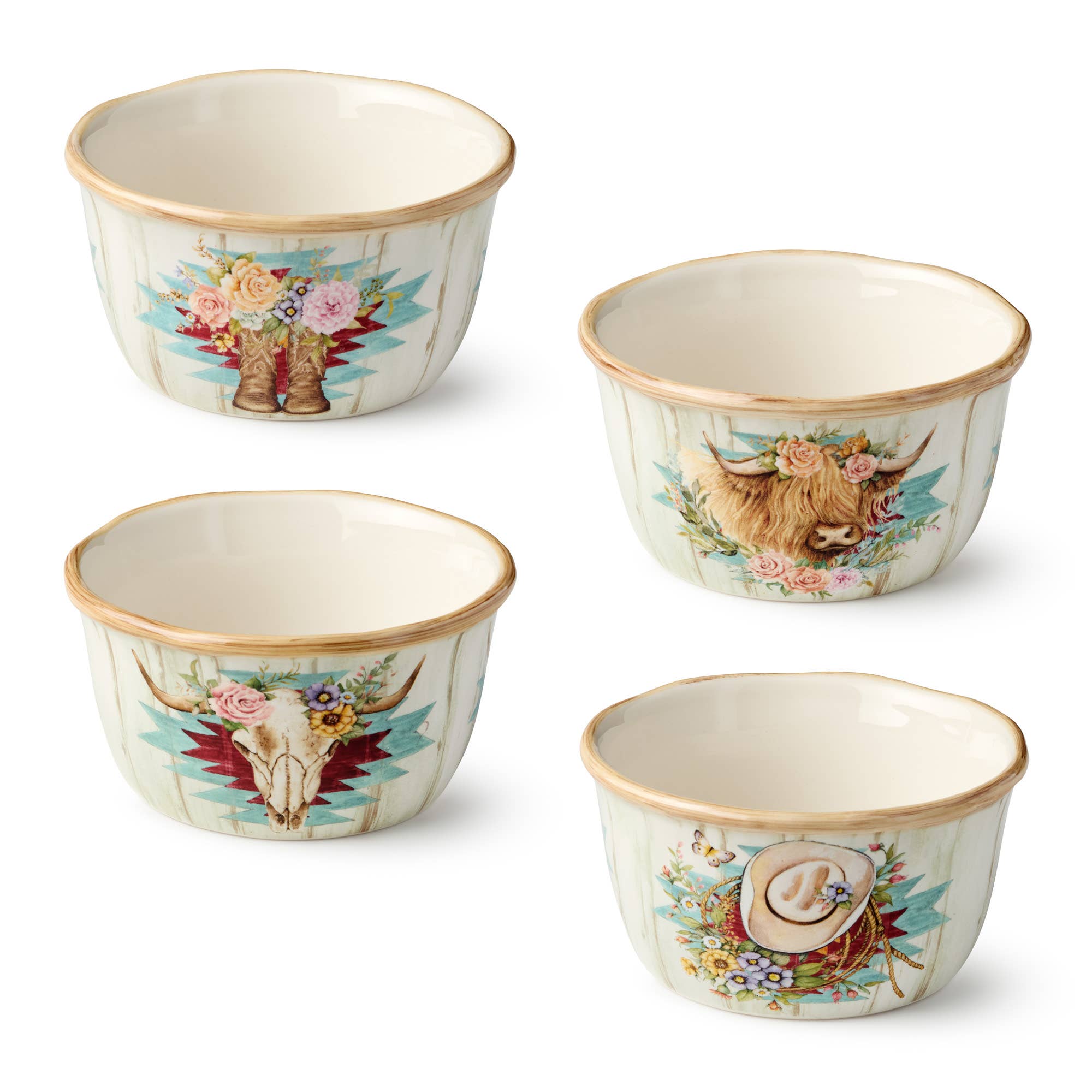 Rosewood Ranch Ice Cream Bowl 5.25" x 3" - The Bronze Butterfly