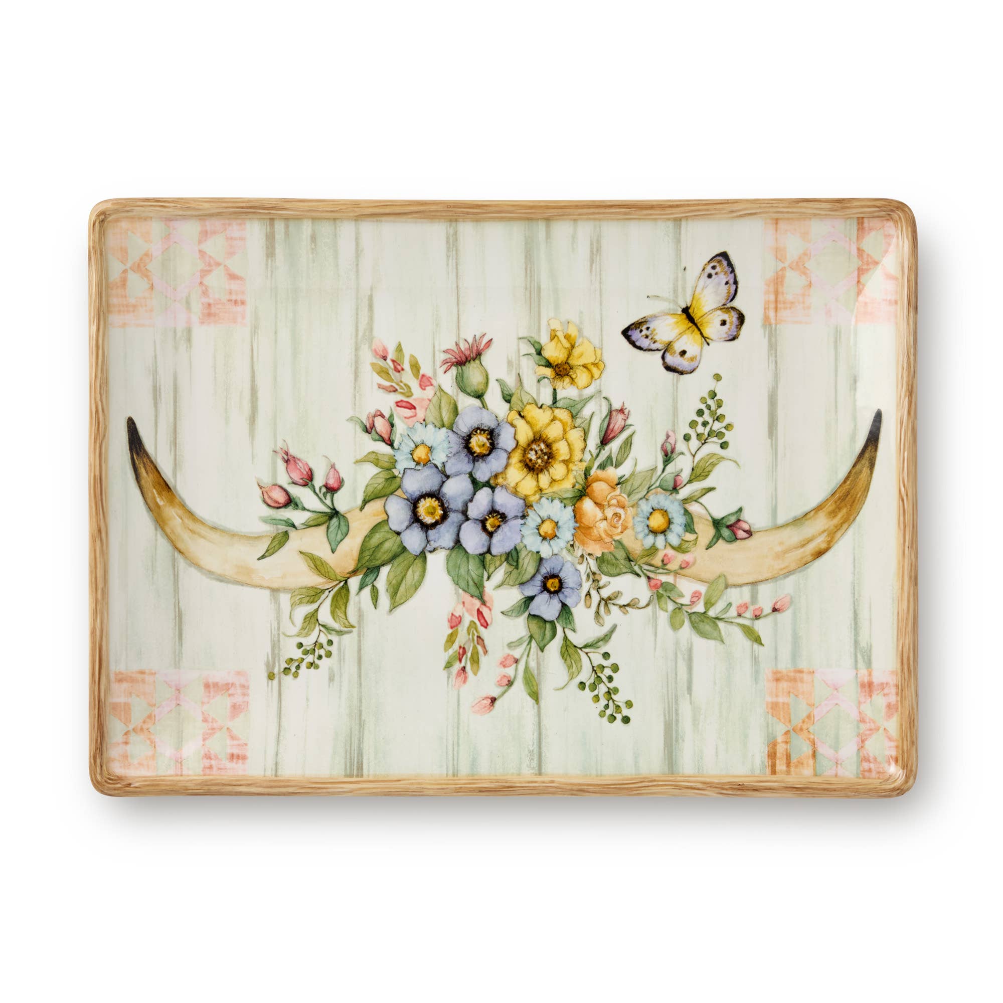 Rosewood Ranch Rectangular Platter 14" x 10" - The Bronze Butterfly
