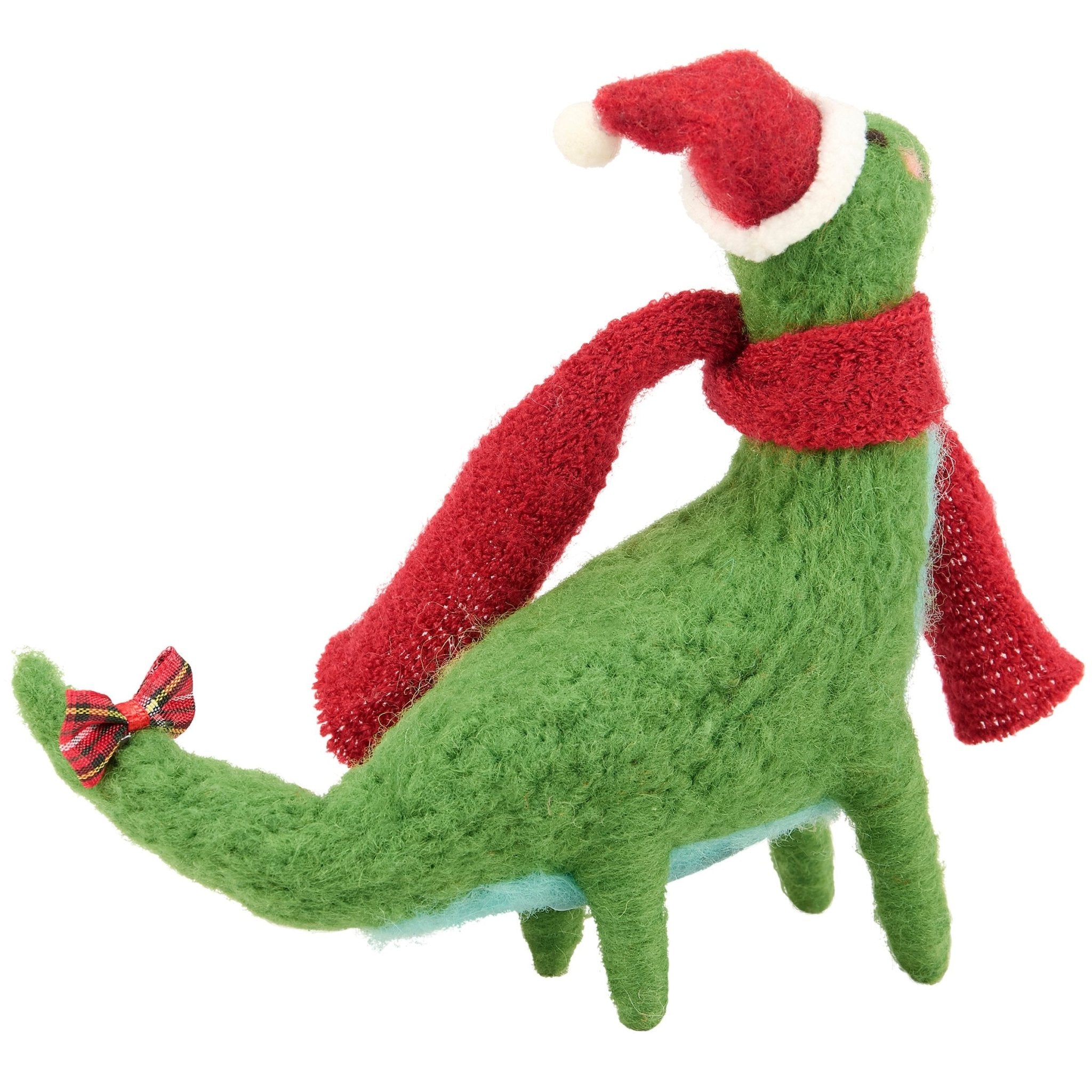 Santa Brontosaurus Critter - The Bronze Butterfly