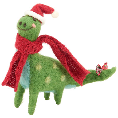 Santa Brontosaurus Critter - The Bronze Butterfly