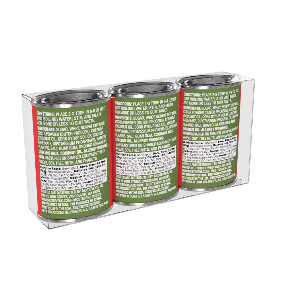 Santa Cocoa Gift Set (2.5oz Tins) - The Bronze Butterfly