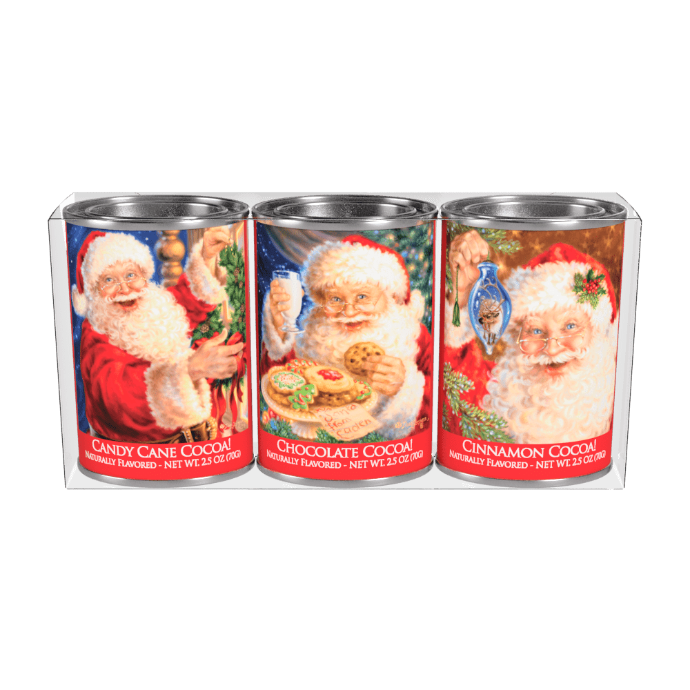 Santa Cocoa Gift Set (2.5oz Tins) - The Bronze Butterfly