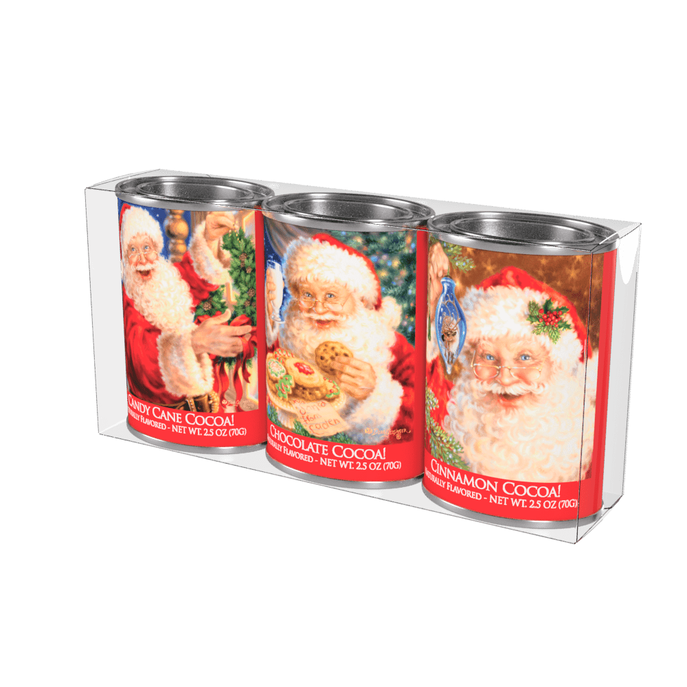 Santa Cocoa Gift Set (2.5oz Tins) - The Bronze Butterfly