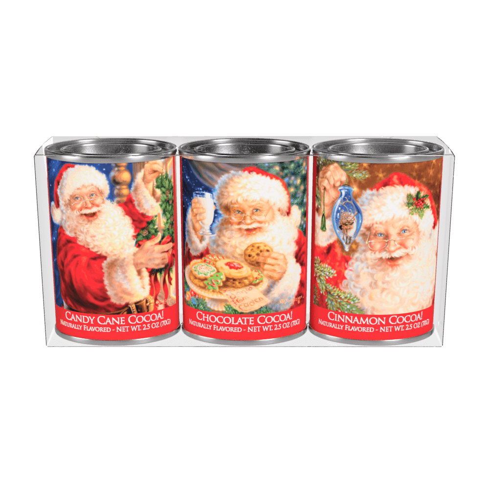 Santa Cocoa Gift Set (2.5oz Tins) - The Bronze Butterfly
