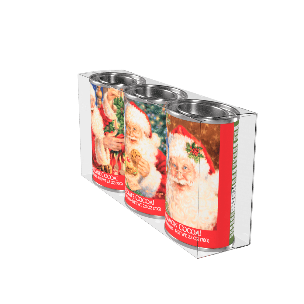 Santa Cocoa Gift Set (2.5oz Tins) - The Bronze Butterfly