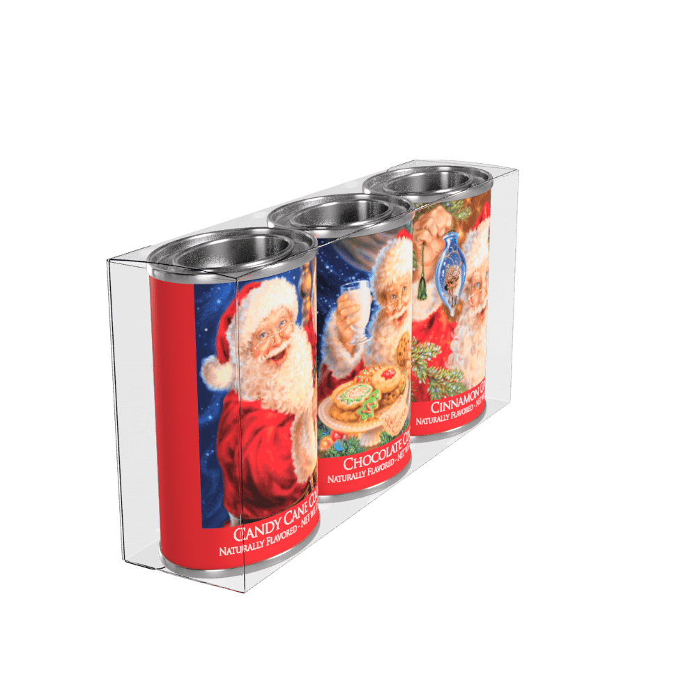 Santa Cocoa Gift Set (2.5oz Tins) - The Bronze Butterfly