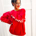 Santa’s Coming Graphic Scuba Oversized Sweatshirt - The Bronze Butterfly