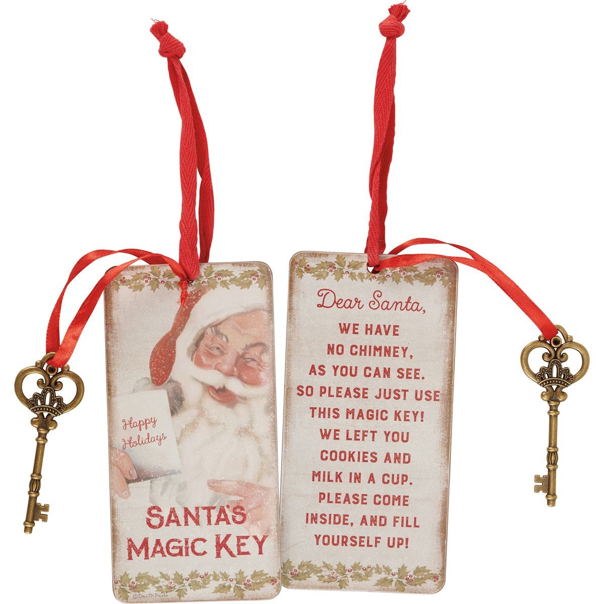 SANTA'S MAGIC KEY DOOR ORNAMENT - The Bronze Butterfly