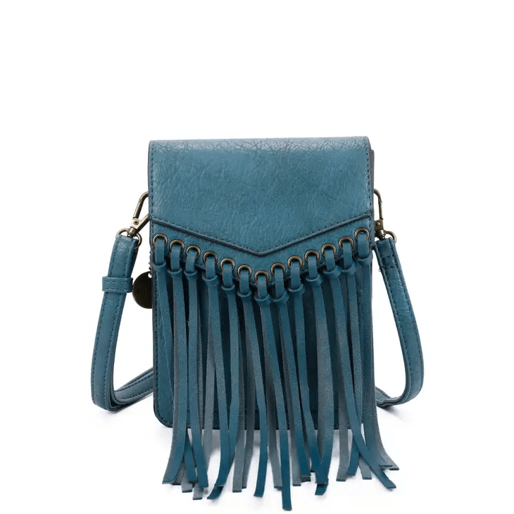 Scarlet Fringe PhoneCase Crossbody Bag - The Bronze Butterfly