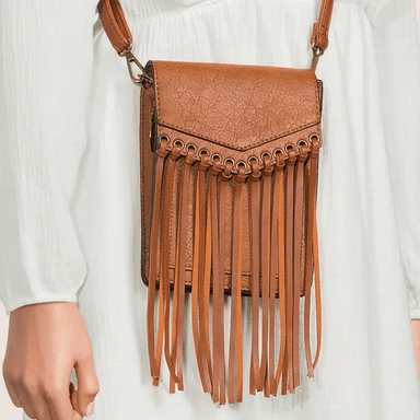 Scarlet Fringe PhoneCase Crossbody Bag - The Bronze Butterfly