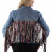 Scully American Fringe Jacket Red White and Blue - The Bronze Butterfly