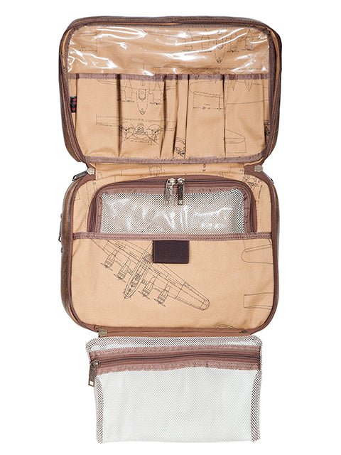 Scully Leather Travel Kit - Walnut - The Bronze Butterfly