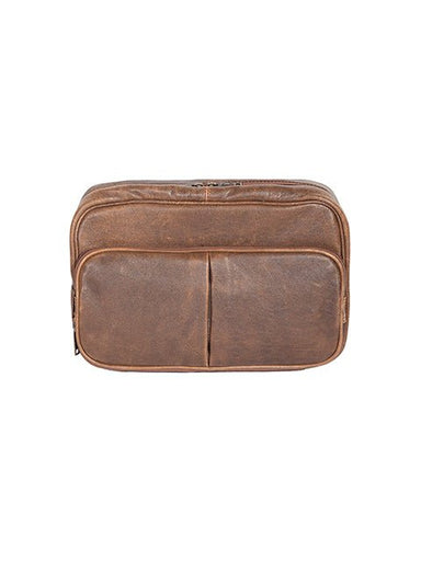 Scully Leather Travel Kit - Walnut - The Bronze Butterfly