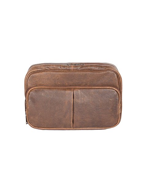 Scully Leather Travel Kit - Walnut - The Bronze Butterfly