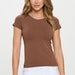Seamless Crew Neck Short Sleeve Top - The Bronze Butterfly