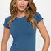 Seamless Crew Neck Short Sleeve Top - The Bronze Butterfly