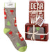 Seasonal Box Sign And Sock Set - Christmas - The Bronze Butterfly