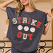 Sequin Baseball Strikeout short sleeve top - The Bronze Butterfly