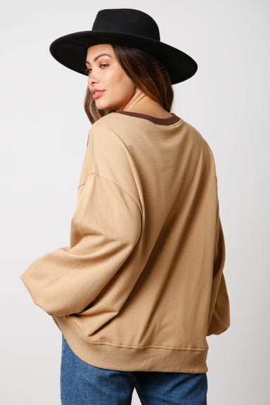 SEQUIN - EMBELLISHED WESTERN BOOT PULLOVER - The Bronze Butterfly