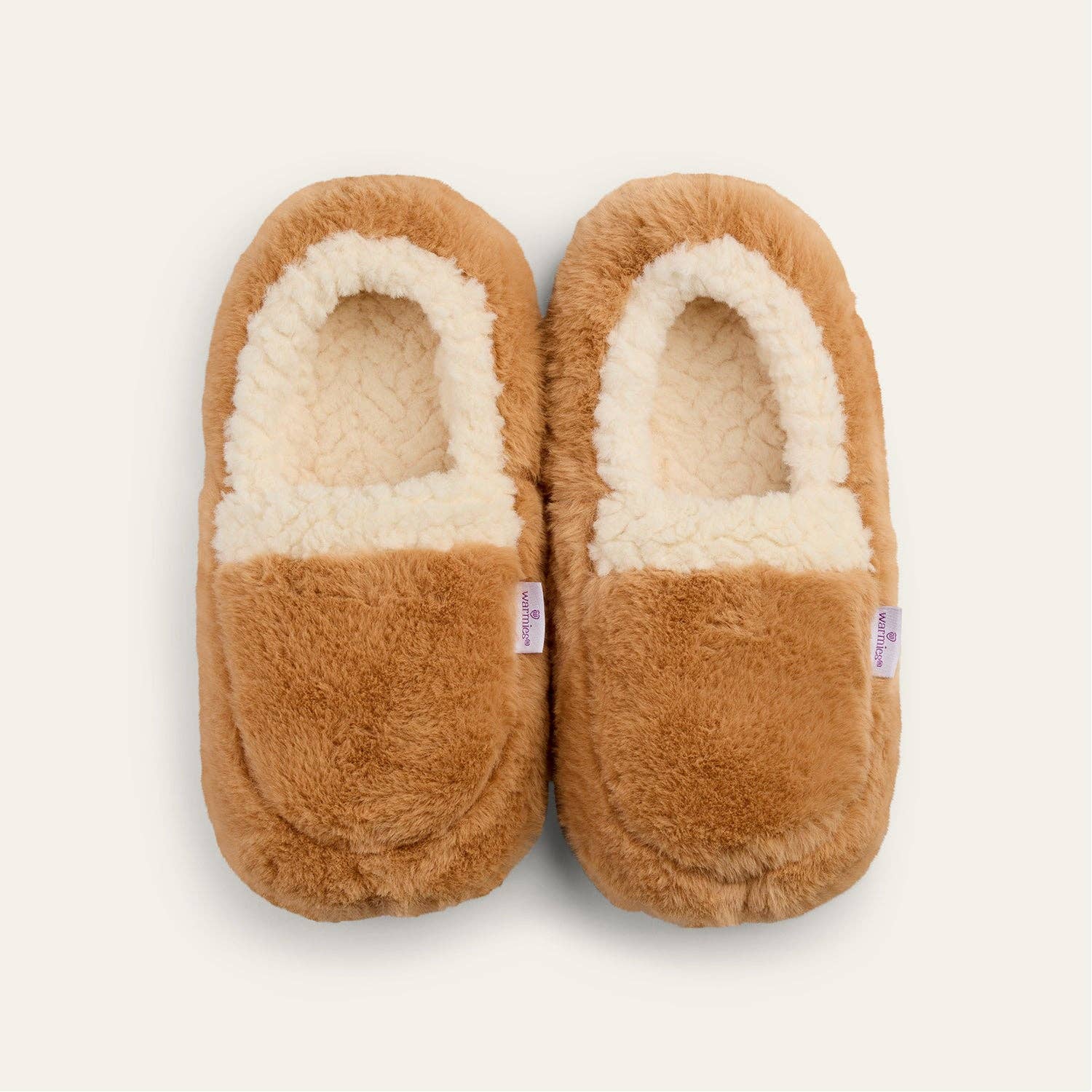 Sherpa Brown Warmies Slippers - The Bronze Butterfly
