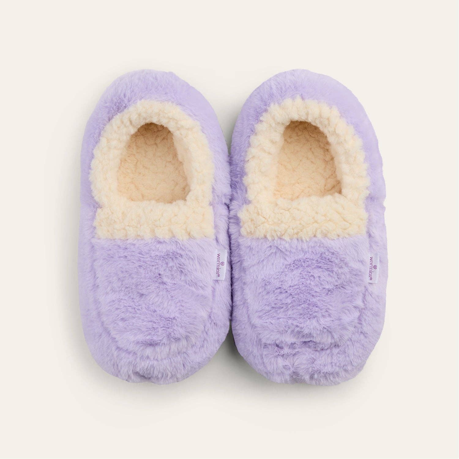 Sherpa Lavender Warmies Slippers - The Bronze Butterfly