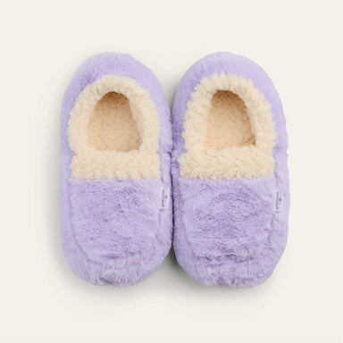 Sherpa Lavender Warmies Slippers - The Bronze Butterfly