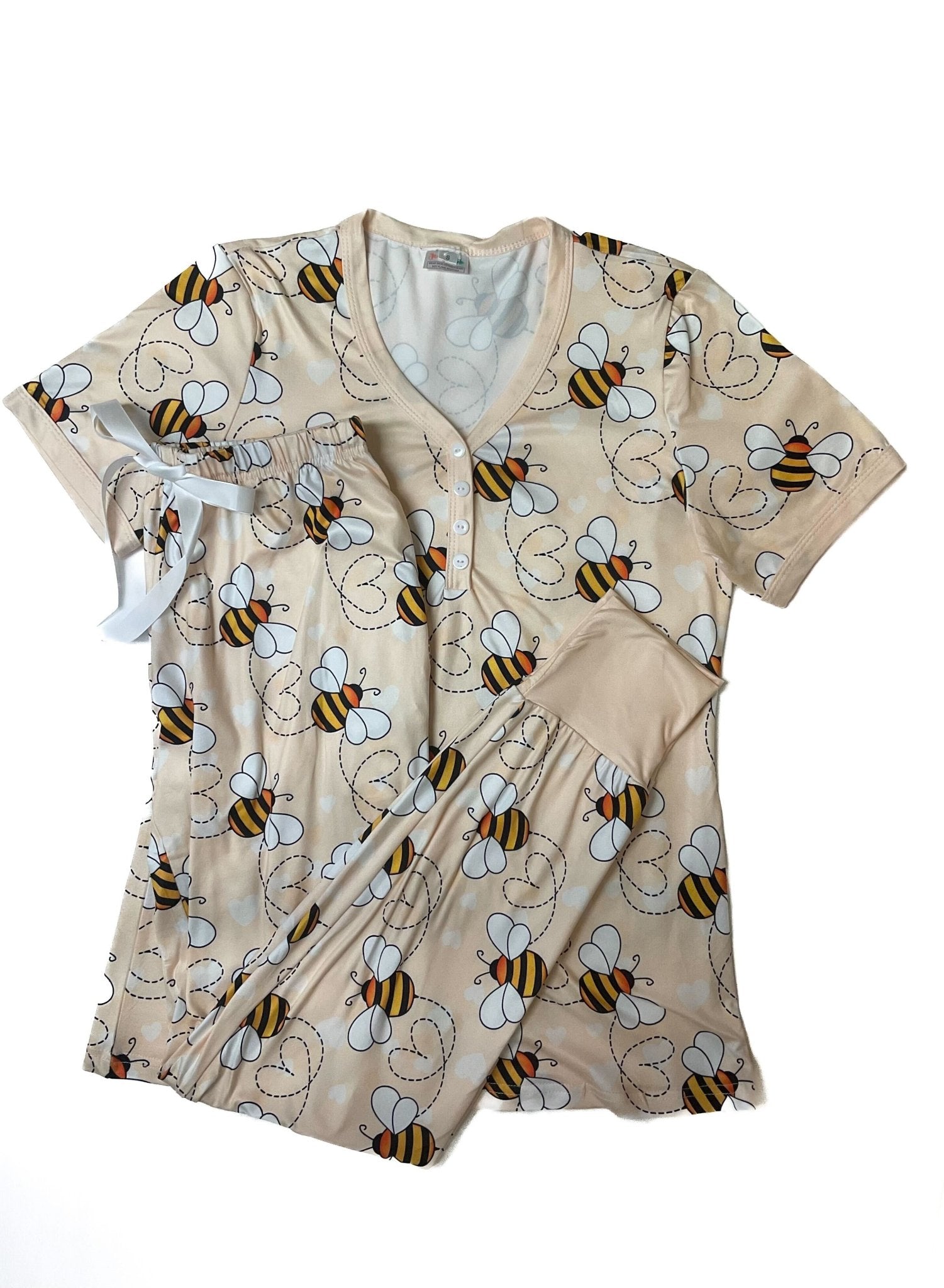 Shirley & Stone Short Sleeve Jogger PJ Set - The Bronze Butterfly
