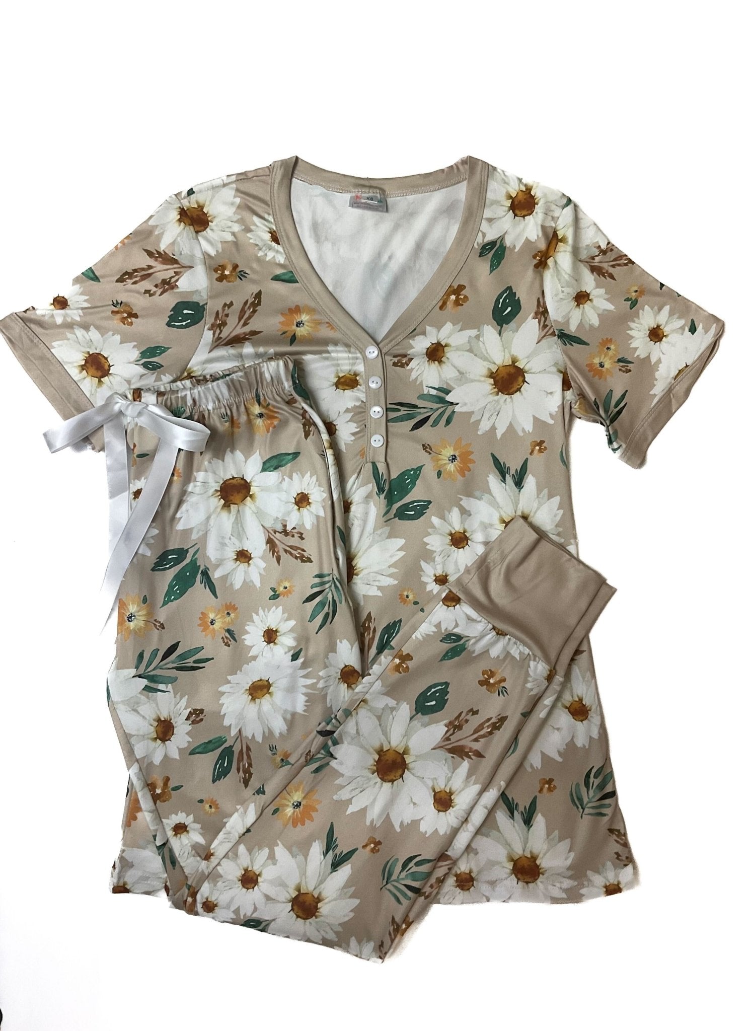 Shirley & Stone Short Sleeve Jogger PJ Set - The Bronze Butterfly