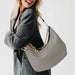 Sienna Slouchy Woven Shoulder Bag - The Bronze Butterfly