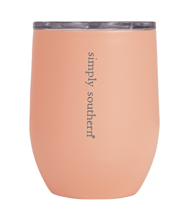 SIMPLY SOUTHERN 17 OZ TUMBLER Peach - The Bronze Butterfly