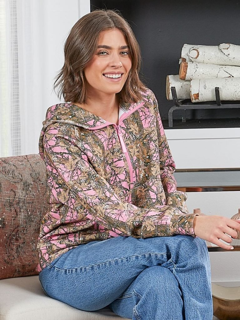 Simply Southern Alara Hoodie Camo Pink - The Bronze Butterfly