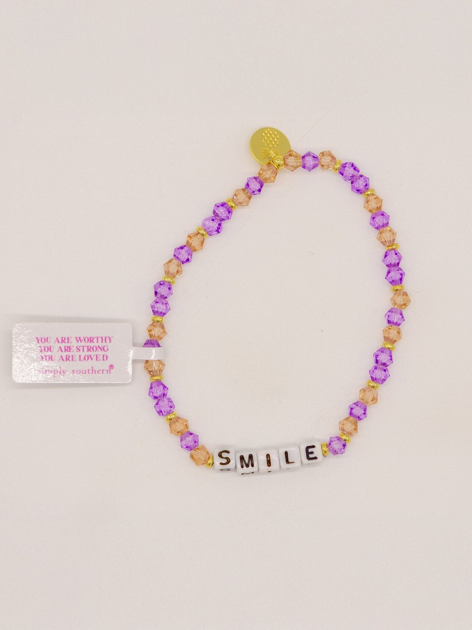 SIMPLY SOUTHERN BEADED POSITIVITY BRACELETS - The Bronze Butterfly