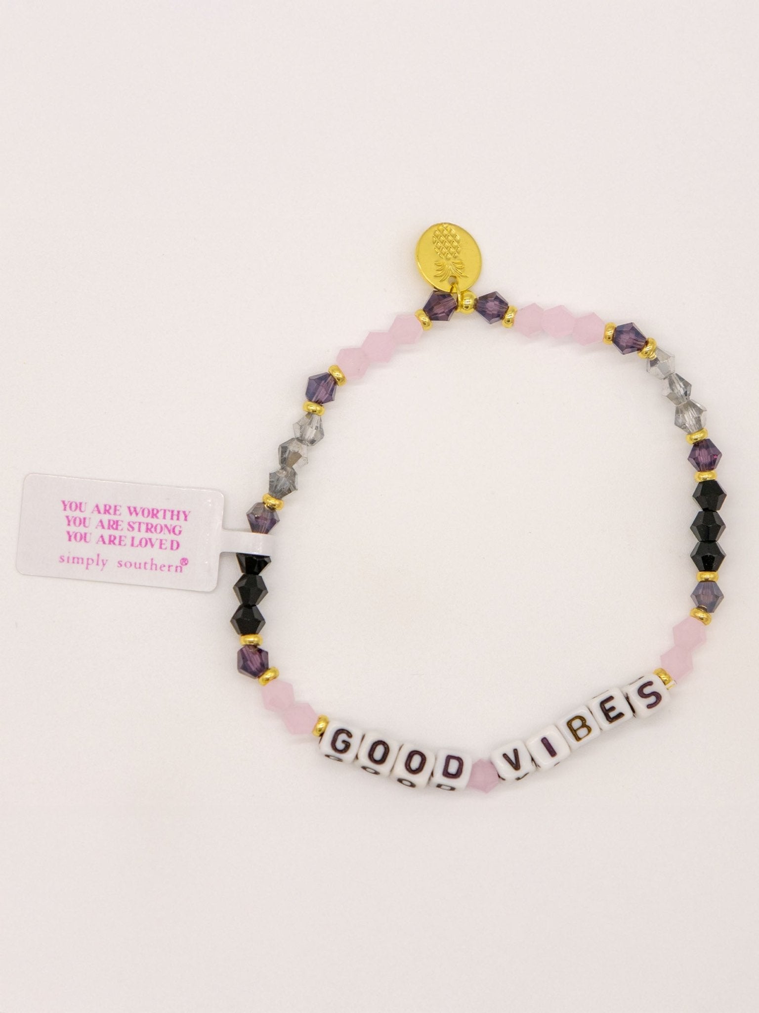 SIMPLY SOUTHERN BEADED POSITIVITY BRACELETS - The Bronze Butterfly