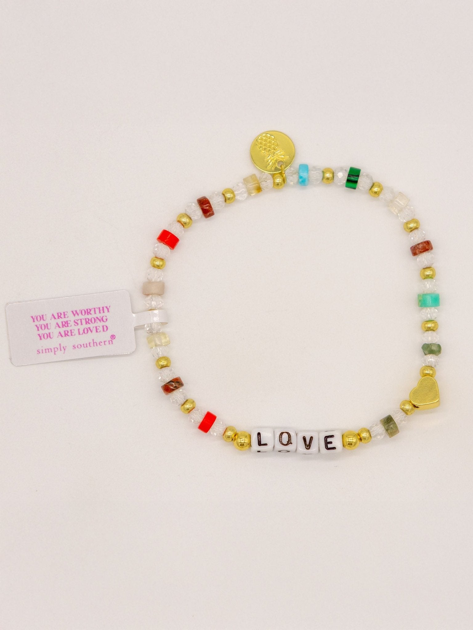 SIMPLY SOUTHERN BEADED POSITIVITY BRACELETS - The Bronze Butterfly