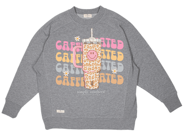 SIMPLY SOUTHERN CAFFEINATED SWEATSHIRT - The Bronze Butterfly