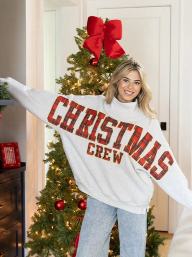 Simply Southern Christmas Crew Mock Neck Sweatshirt - The Bronze Butterfly