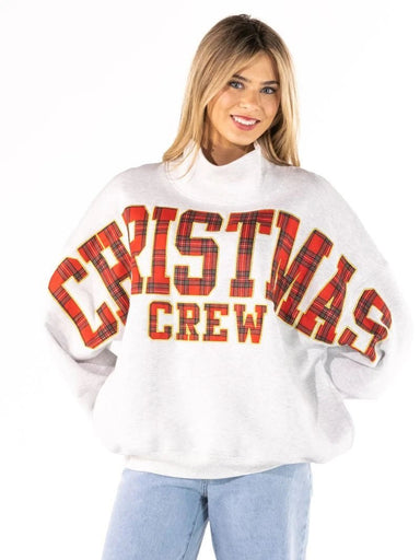 Simply Southern Christmas Crew Mock Neck Sweatshirt - The Bronze Butterfly