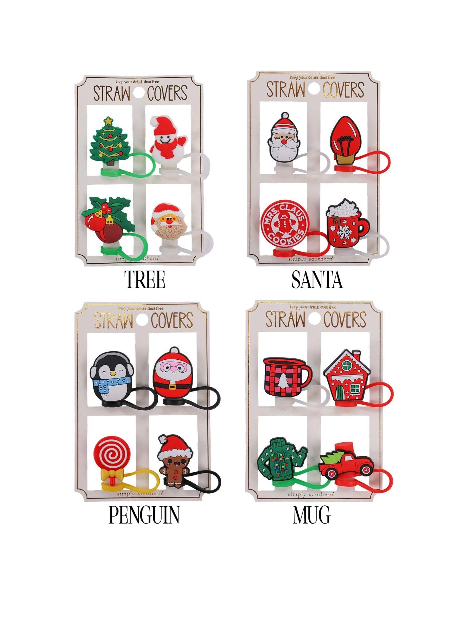 Simply Southern Christmas Straw Covers - The Bronze Butterfly