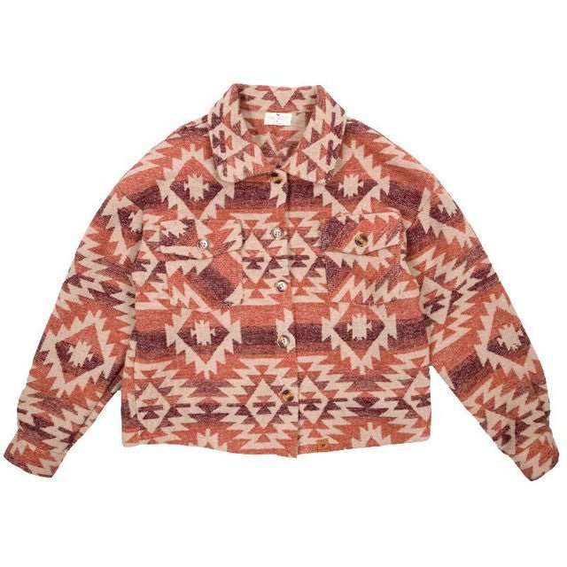 Simply Southern Crop Shacket Navajo - The Bronze Butterfly