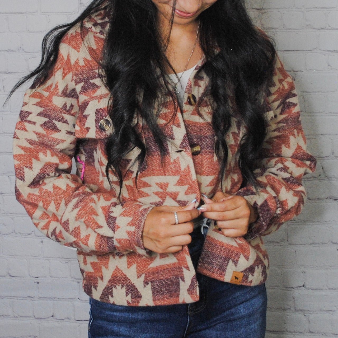 Simply Southern Crop Shacket Navajo - The Bronze Butterfly