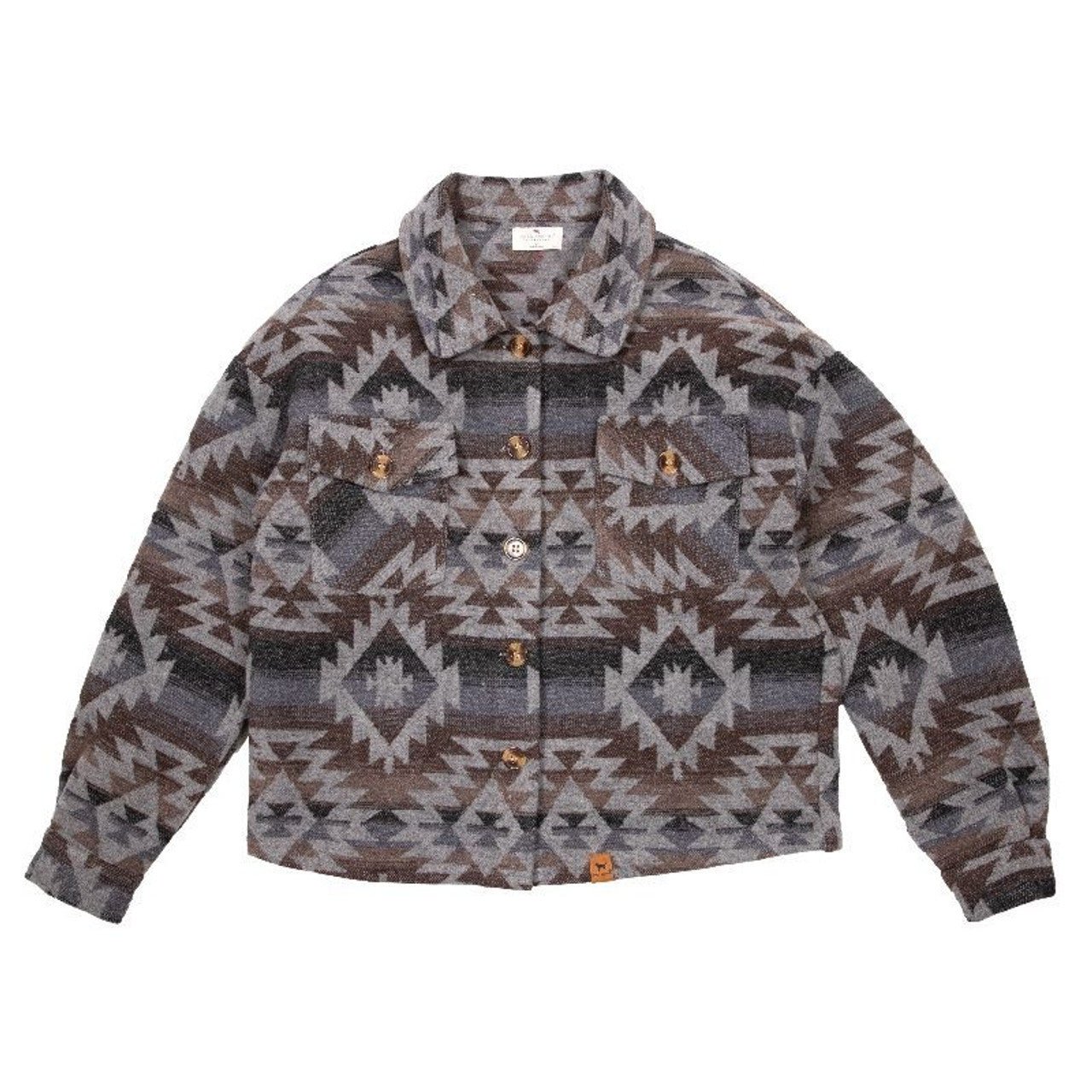 Simply Southern Crop Shacket Navajo - The Bronze Butterfly