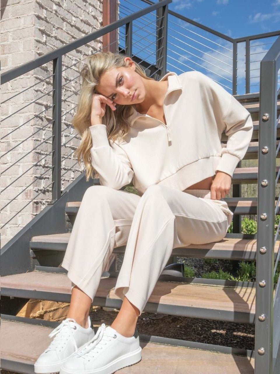 Simply Southern Cropped Quarter Zip - The Bronze Butterfly