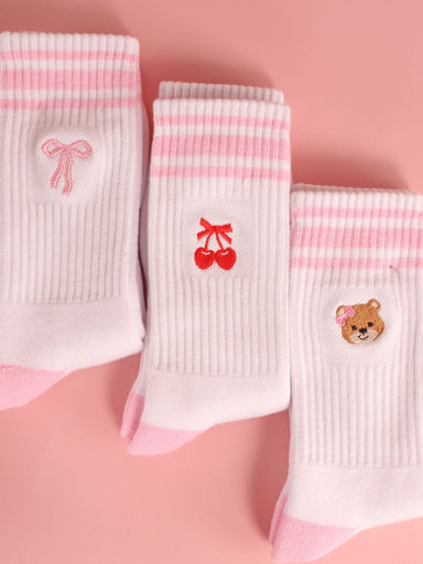 Simply Southern Embroidered Crew Socks - The Bronze Butterfly