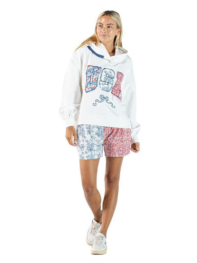 Simply Southern Floral USA Hoodie - The Bronze Butterfly