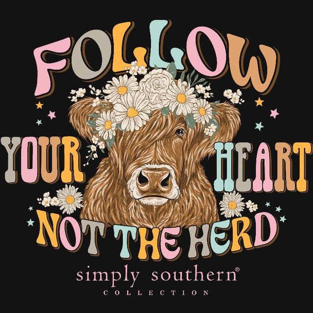 Simply Southern Follow Your Heart Not The Herd Long Sleeve - The Bronze Butterfly