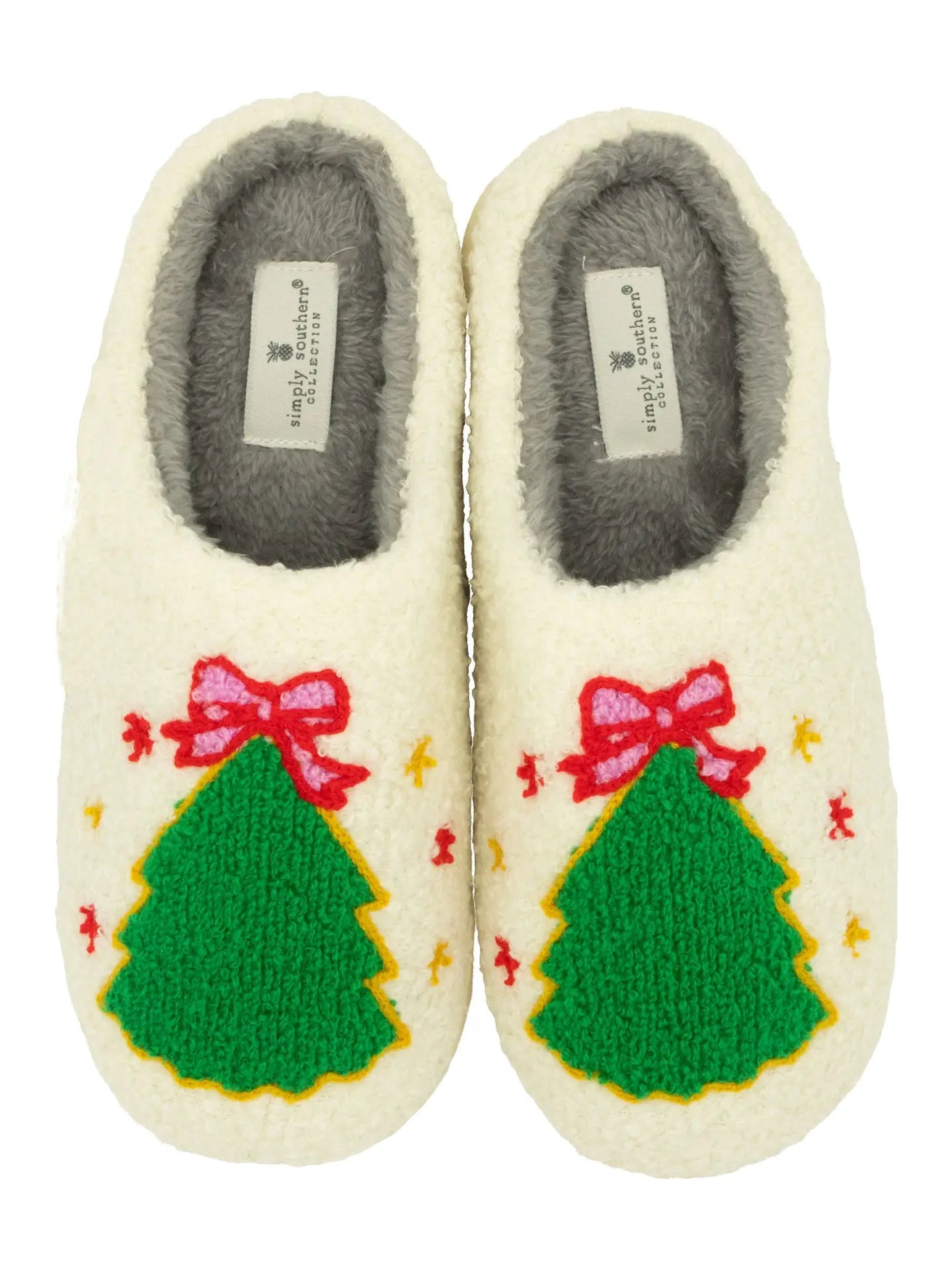 Simply Southern Fuzzy Holiday Slippers - The Bronze Butterfly