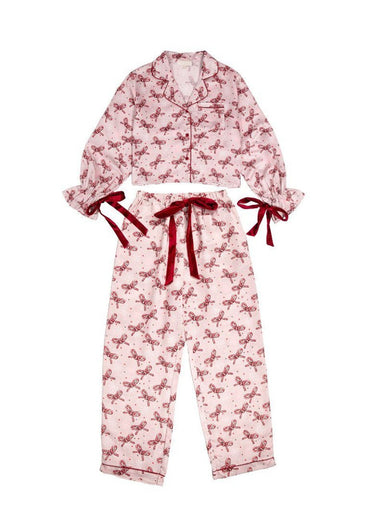 Simply Southern Holiday Bow Pajama Set - The Bronze Butterfly