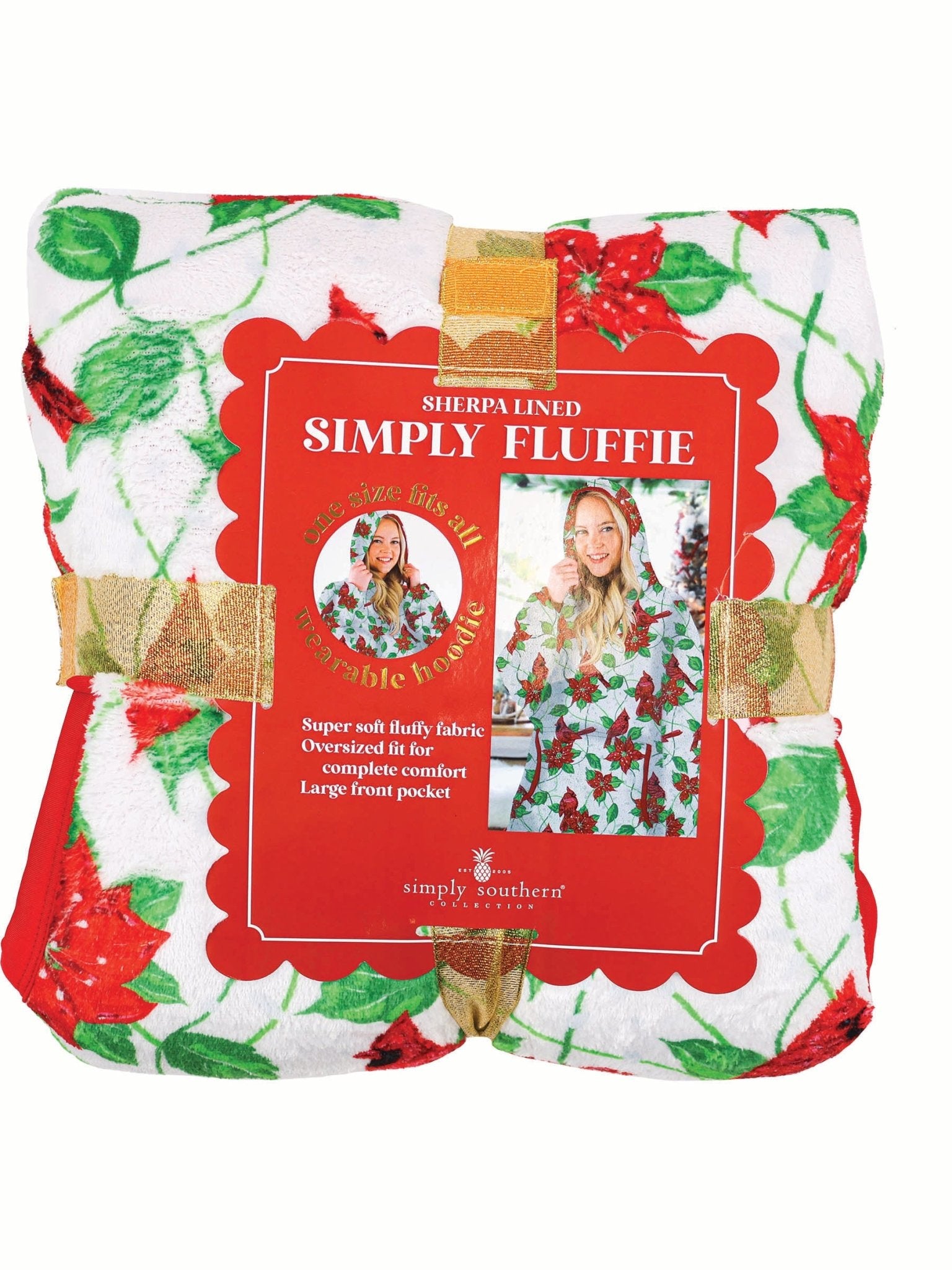 Simply Southern Holiday Hoodie Poncho - The Bronze Butterfly