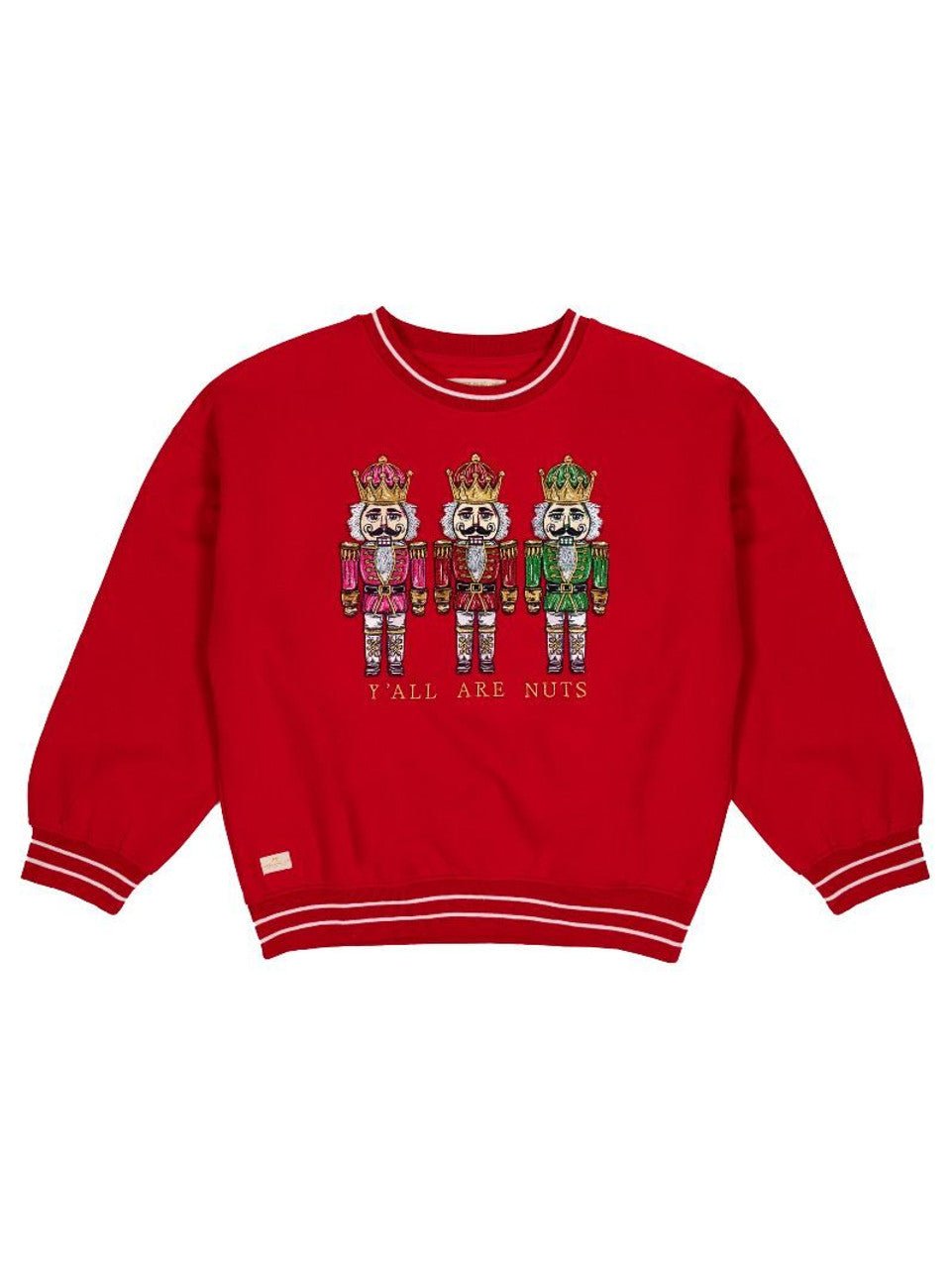Simply Southern Holiday Varsity Sweatshirt - Nutcracker - The Bronze Butterfly
