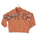 Simply Southern Howdy Mock Neck Pullover Crew Oversized Sweatshirt - The Bronze Butterfly